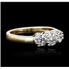 Image 2 : 14KT Two-Tone Gold 0.35ctw Diamond Ring