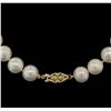 Image 2 : 11MM Freshwater Pearl Necklace With 14KT Yellow Gold Clasp