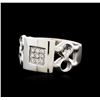 Image 1 : 14KT White Gold 0.14ctw Diamond Ring