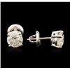 Image 2 : 14KT White Gold 1.54ctw Diamond Stud Earrings