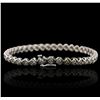 Image 2 : 10KT White Gold 0.40ctw Diamond Bracelet