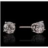 Image 2 : 14KT White Gold 1.42ctw Diamond Solitaire Earrings