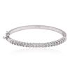 Image 1 : 14KT White Gold 2.52ctw Diamond Bangle Bracelet
