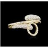 Image 2 : 18KT Two-Tone Gold 0.65ctw Diamond Ring