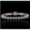 Image 1 : 14KT White Gold 13.54ctw Diamond Tennis Bracelet