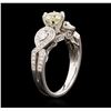 Image 3 : 18KT White Gold 1.43ctw Diamond Ring