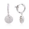 Image 2 : 14KT White Gold 1.16ctw Diamond Earrings