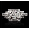 Image 1 : 14KT White Gold 1.69ctw Diamond  Ring