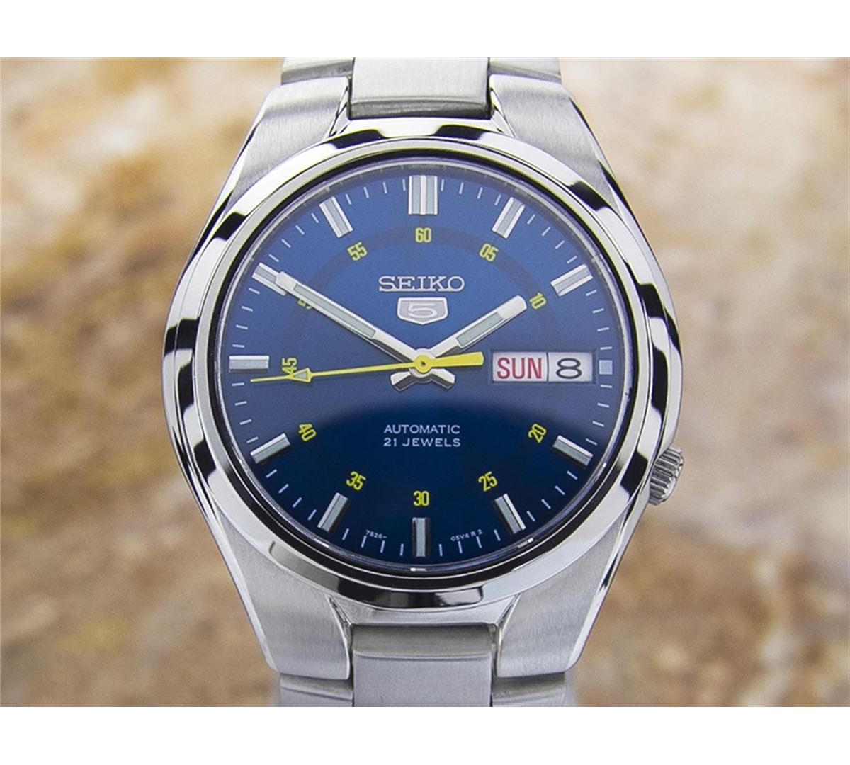 Seiko 7s26 See Through Back Stainless Steel Automatic Watch