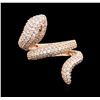 Image 1 : 14KT Rose Gold 1.23ctw Diamond Ring