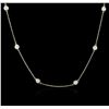 Image 2 : 14KT Yellow Gold 0.99ctw Diamond Necklace