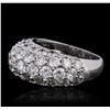 Image 2 : 14KT White Gold 5.34ctw Diamond Ring