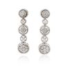 Image 1 : 14KT White Gold 0.57ctw Diamond Earrings