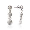 Image 2 : 14KT White Gold 0.57ctw Diamond Earrings