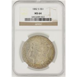 1882-S NGC MS64 Morgan Silver Dollar
