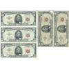 Image 1 : 1963 $5 Red Seal Bill Lot of 5