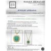 Image 4 : 18KT Two-Tone Gold GIA Certified 36.24ct Emerald and Diamond Pendant With Chain