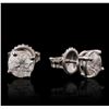 Image 2 : 14KT White Gold 1.29ctw Diamond Stud Earrings