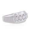 Image 2 : 14KT White Gold 1.06ctw Diamond Ring