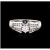 Image 1 : 18KT White Gold 0.86ctw Diamond Ring