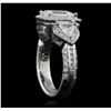 Image 4 : 14KT White Gold 3.52ctw Diamond Ring