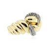 Image 2 : 18KT Two-Tone Gold 0.43ctw Diamond Ring