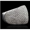 Image 2 : 14KT White Gold 3.68ctw Diamond Ring