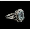 Image 2 : 2.17ct Aquamarine Solitaire Ring - Sterling Silver