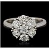 Image 1 : 14KT White Gold 1.77ctw Diamond Ring