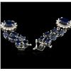 Image 3 : 14KT White Gold 27.50ctw Sapphire and Diamond Bracelet