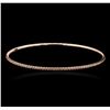 Image 1 : 14KT Rose Gold 0.74ctw Diamond Bangle Bracelet