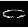 Image 3 : 14KT White Gold 3.00ctw Diamond Bangle Bracelet