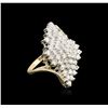 Image 2 : 14KT Yellow Gold 1.52ctw Diamond Ring