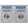 Image 1 : ( 2 )  1945-D WASHINGTON QUARTERS, PCGS MS-66 SUPERB