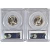 Image 2 : ( 2 )  1945-D WASHINGTON QUARTERS, PCGS MS-66 SUPERB