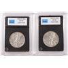 Image 1 : ( 2 ) CCGS GRADED 1934-S WALKING LIBERTY HALF DOLLARS:  (1) XF-40 & (1) XF-45