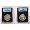Image 2 : ( 2 ) CCGS GRADED 1934-S WALKING LIBERTY HALF DOLLARS:  (1) XF-40 & (1) XF-45