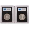 Image 1 : ( 2 ) CCGS GRADED WALKING LIBERTY HALF DOLLARS: 1936-S XF-45 & 1937-S XF-40