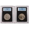 Image 2 : ( 2 ) CCGS GRADED WALKING LIBERTY HALF DOLLARS: 1937-D XF-45 & 1939 MS-62