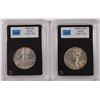 Image 1 : ( 2 ) CCGS GRADED WALKING LIBERTY HALF DOLLARS: 1939 AU-50 & 1939-S AU-53