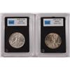 Image 1 : ( 2 ) CCGS GRADED WALKING LIBERTY HALF DOLLARS: 1939-D AU-58 & 1940-S MS-64