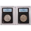 Image 2 : ( 2 ) CCGS GRADED WALKING LIBERTY HALF DOLLARS: 1939-D AU-58 & 1940-S MS-64