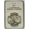 Image 1 : 1922-D PEACE SILVER DOLLAR, NGC MS-63  BLAST WHITE!