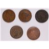 Image 1 : (5) 1856 LARGE CENTS