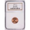 Image 1 : 1958-D LINCOLN CENT NGC MS-66 RED !!!