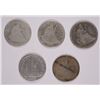 Image 1 : (5) 1838 SEATED DIMES
