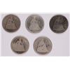 Image 1 : (5) 1842 SEATED DIMES