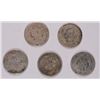 Image 2 : (5) 1876 SEATED DIMES