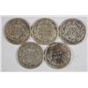 Image 2 : (5) 1911-S BARBER DIMES