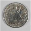 Image 1 : 1876-CC SEATED QUARTER VG/F